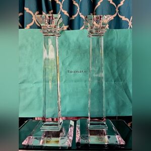 NWOT Tiffany & Co. Classic Crystal Candle Holders